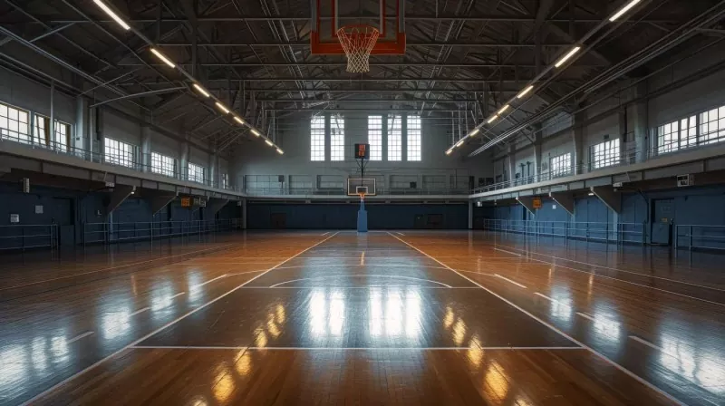 Konstruksi Baja Arena Bola Basket Dalam Ruangan