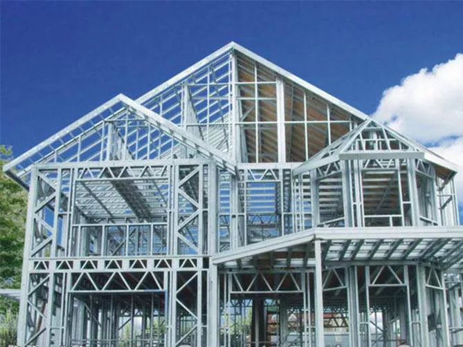 Rangka Baja Ringan Bangunan Logam Prefab Struktur Baja Konferensi Hal