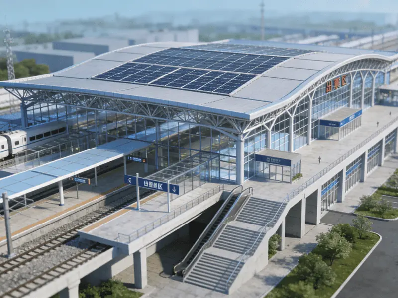 Stasiun Kereta Struktur Baja Multifungsi
