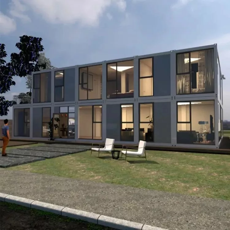 Rumah Baja Terintegrasi Kontainer Prefabrikasi