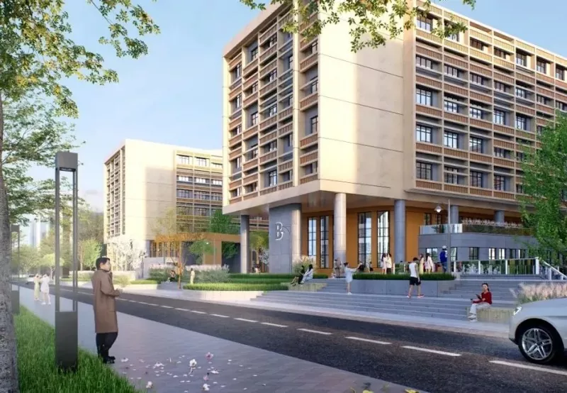 Gedung Mahasiswa Pertukaran Internasional Rangka Baja