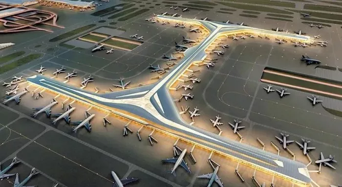 Ruang Satelit Bandara Struktur Baja