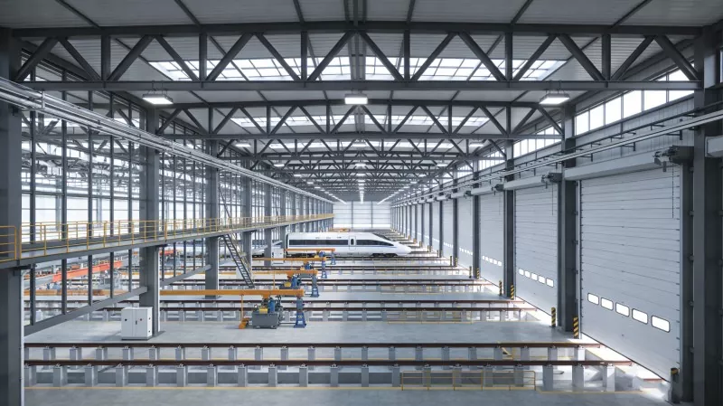 Depot Pemeliharaan Stasiun Kereta Api Struktur Baja